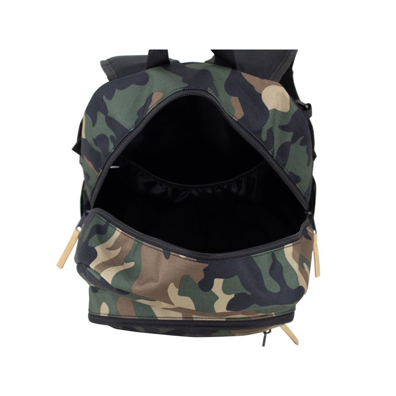 Unisex 17-Inch Backpack & Lunch Box Set - Green Army Camo