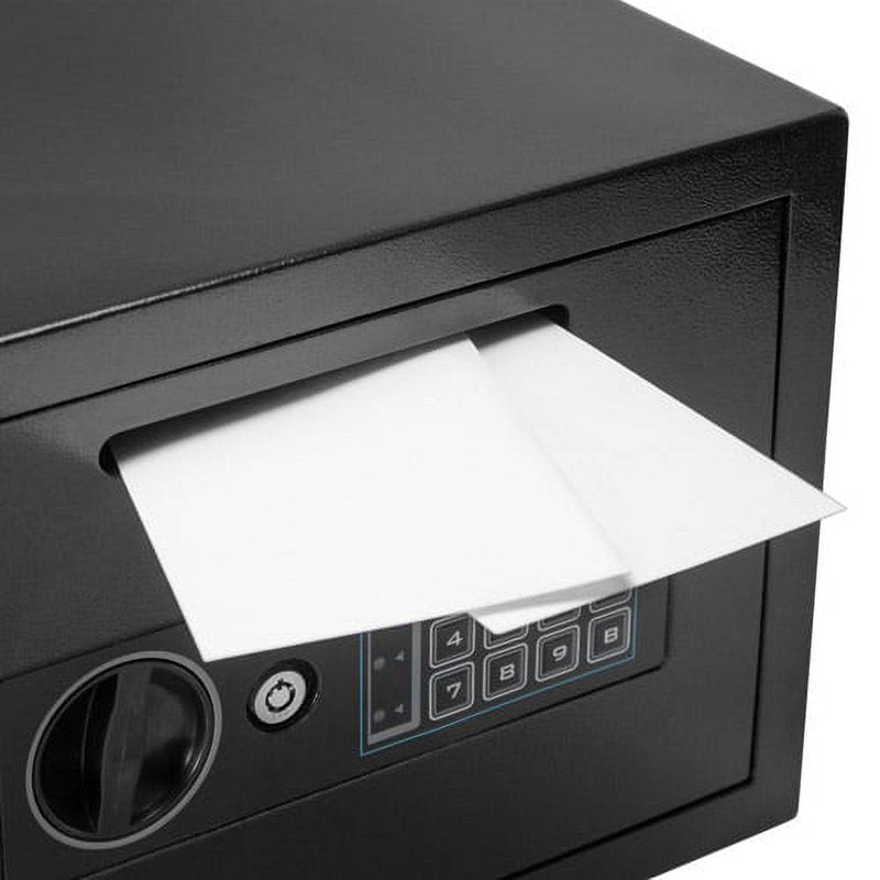Compact Keypad Depository Safe for Cash and Valuables Security