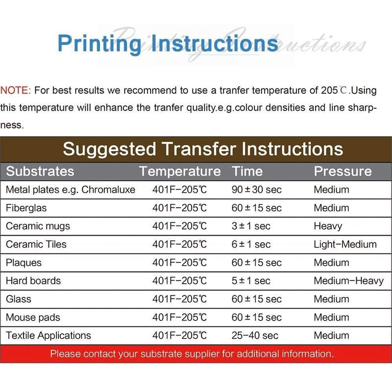 Sublimation Transfer Paper 150 Sheets 13x19 Inch for Inkjet Printers