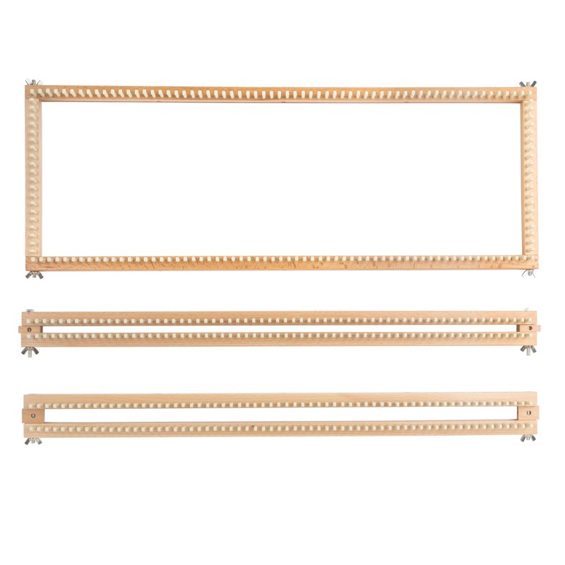 28-Inch Wooden Knitting Loom Board with 168 Pegs, Adjustable for Sweaters & Afghans
