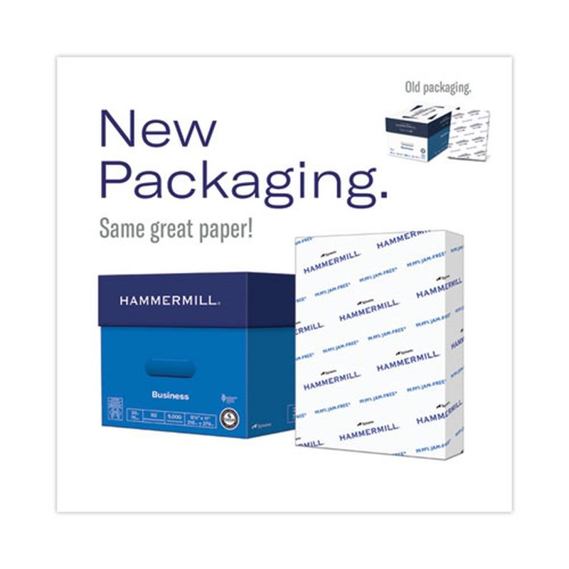 Hammermill Copy Plus 20 lb. Copy Paper - Bright White 8.5 x 14 Inches, 5000 Sheets