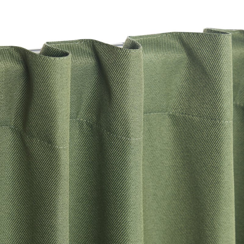 Blackout Curtain Panel Pair - Solid 30x95 Inch Rod Pocket with Back Tabs
