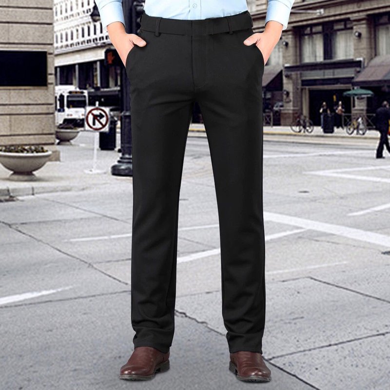 Men's Golf Dress Pants Slim Fit Lightweight Work Trousers with Pockets