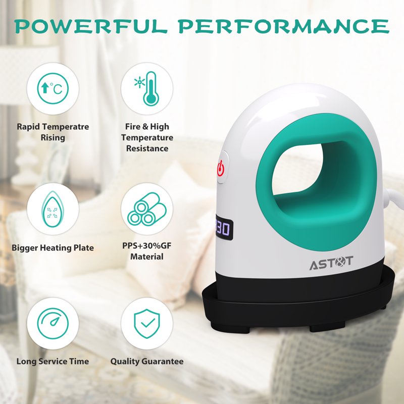 Mini Heat Press Machine Portable Digital Iron for Shoes Hats T-Shirts