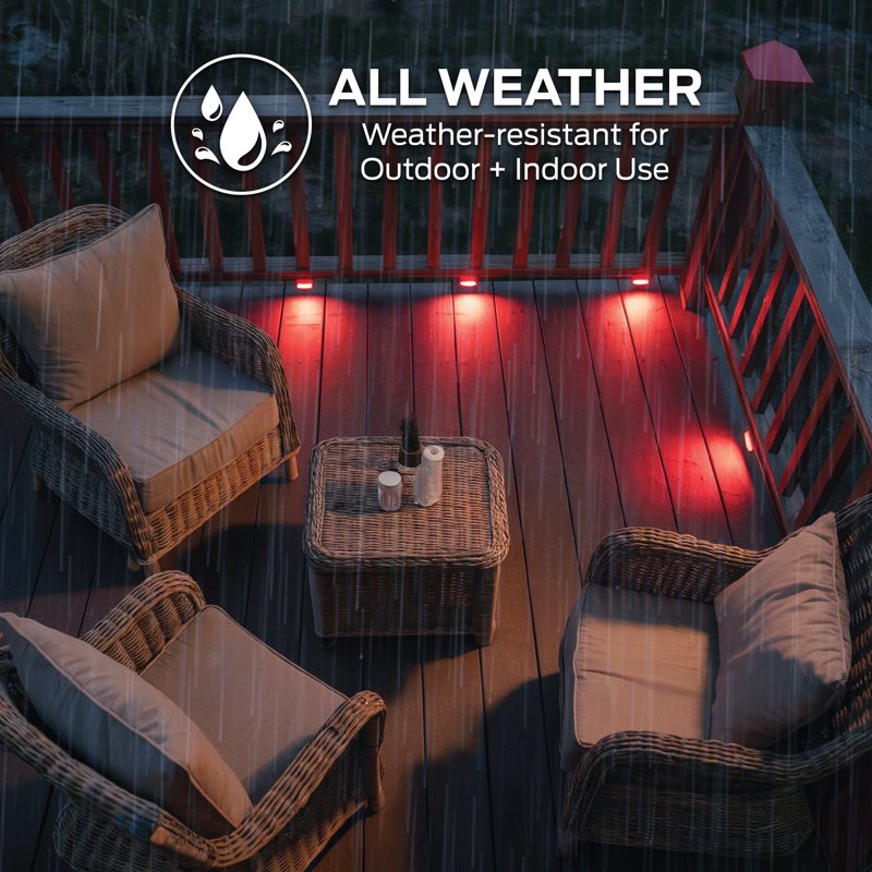 RGBIC+WW Outdoor Deck & Fence LED Lights - Wi-Fi Control, Weatherproof, Expandable