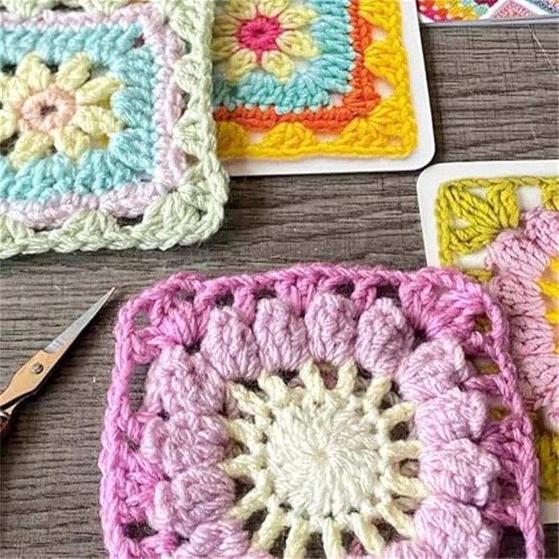 Crochet Pattern Deck 50pcs for Granny Squares & Craft Planning
