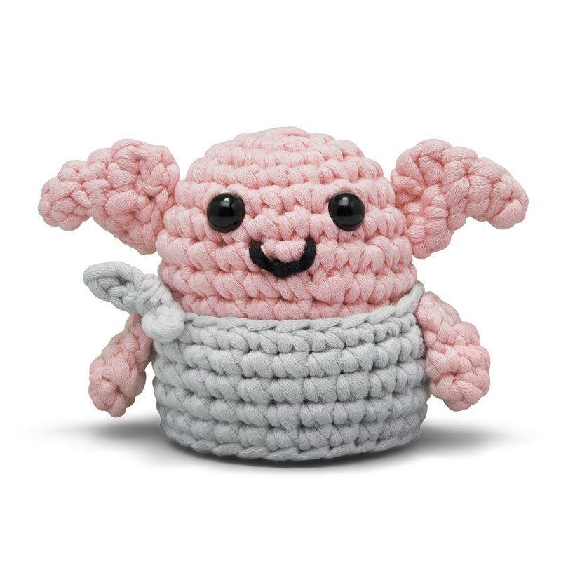 Dobby Crochet Amigurumi Kit – Beginner Learn to Crochet by The Woobles (Variation: Dobby)