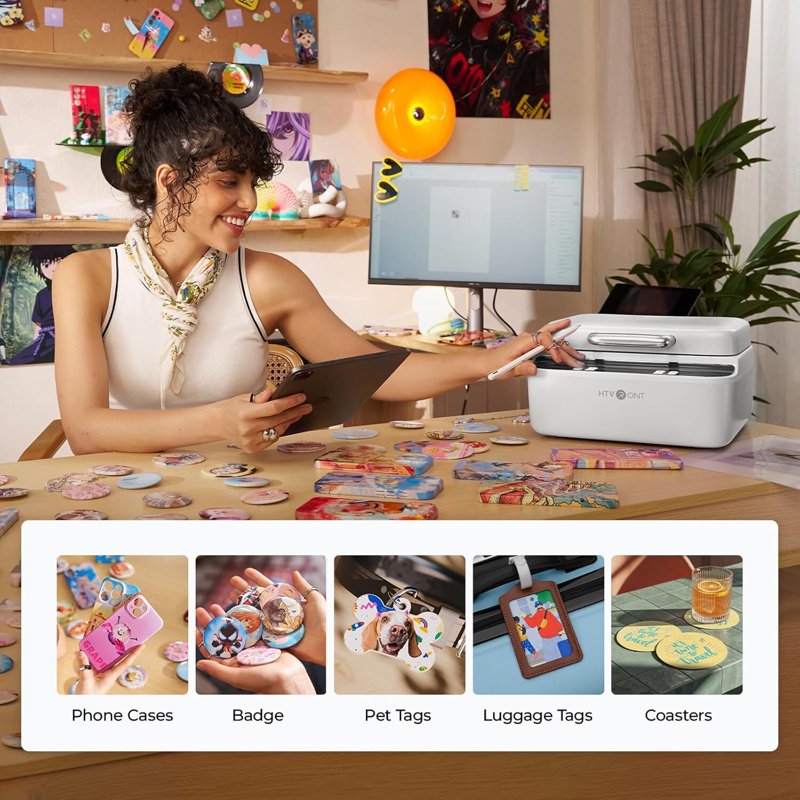 Automatic Vacuum Heat Press for Phone Cases & Custom Sublimation Crafts