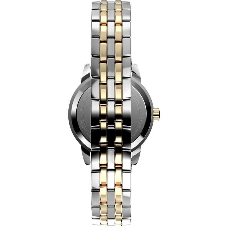 Women's Two Tone Expansion Band Watch Strap - Easy Reader Style