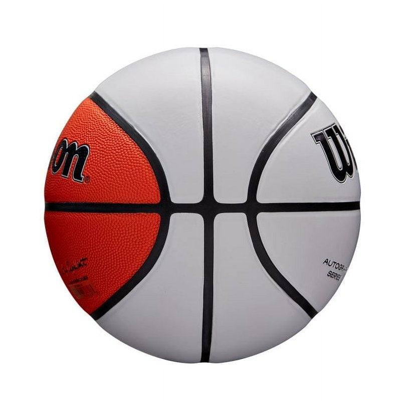 Wilson WNBA Autograph Basketball - 28.5 Inch White & Orange Display Trophy Ball