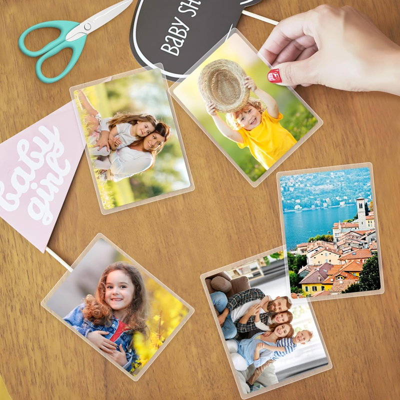 Self-Adhesive Laminating Pouches 4.5 x 6.5 Inches - Waterproof, 25 Pack
