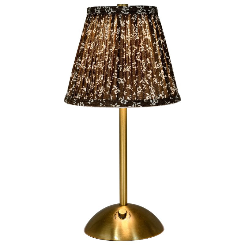 Rechargeable Table Lamp with Floral Pattern - Cordless, Touch Control, 3 Light Temperatures