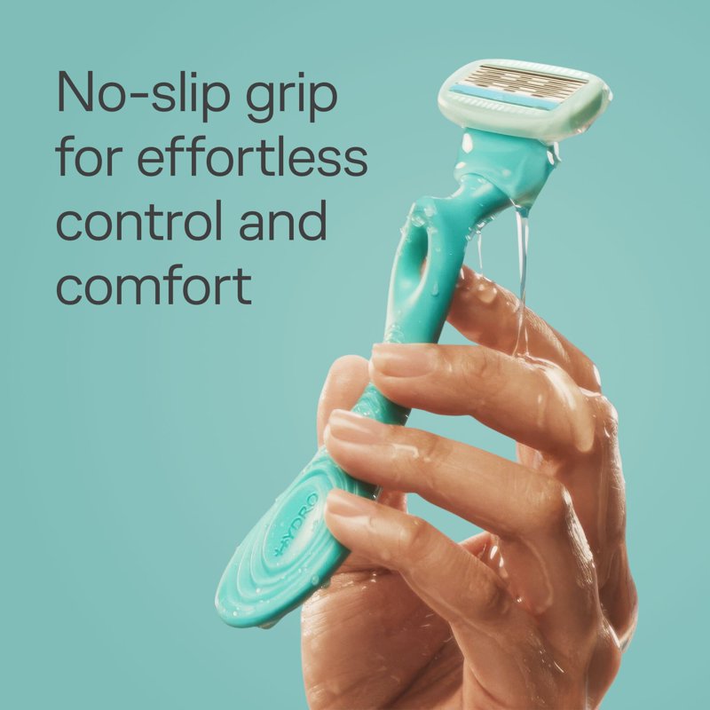 Women's Sensitive Skin Razor Set with 5 Blades & Handle
