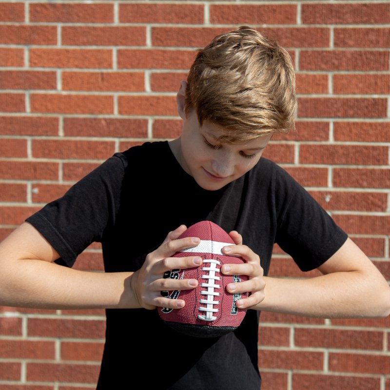 Junior Rubber Football for Ages 9-13 Training Youth Football - Ships Deflated