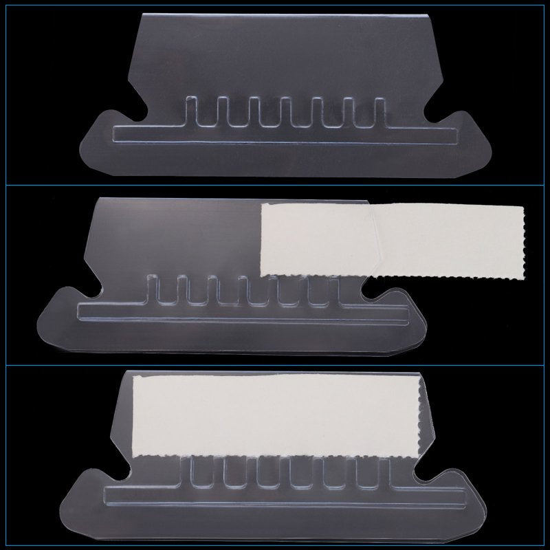 3 Inch File Folder Labels 25 Pack Clear Plastic Tabs for Hanging Files