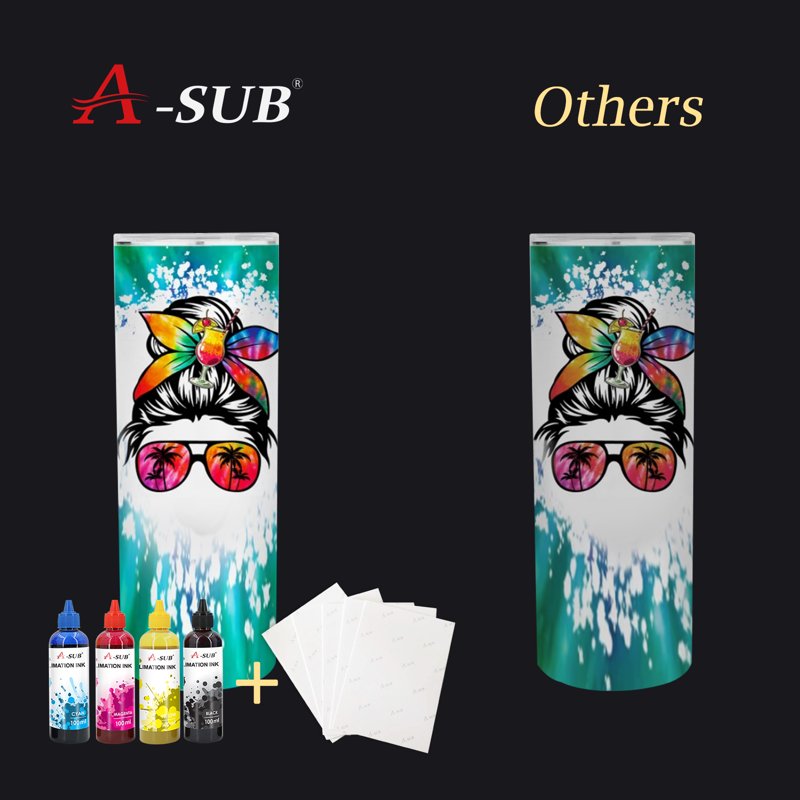 A-SUB Sublimation Paper 8.5x11 Inch 125gsm Heat Transfer for Inkjet Printers