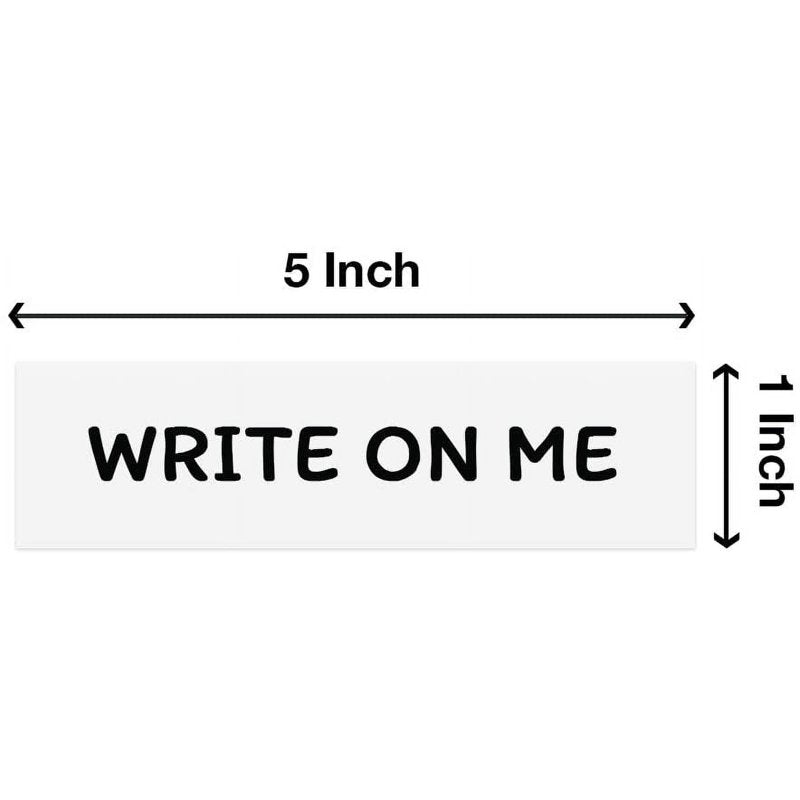 Magnetic Shelf Labels - Dry Erase Reusable Magnetic Tags - 1 x 5 Inches, 10 Pack
