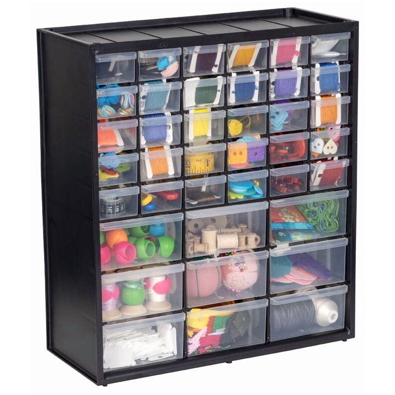 ArtBin 39-Drawer Craft and Hobby Storage Cabinet - Wall Mountable & Stackable