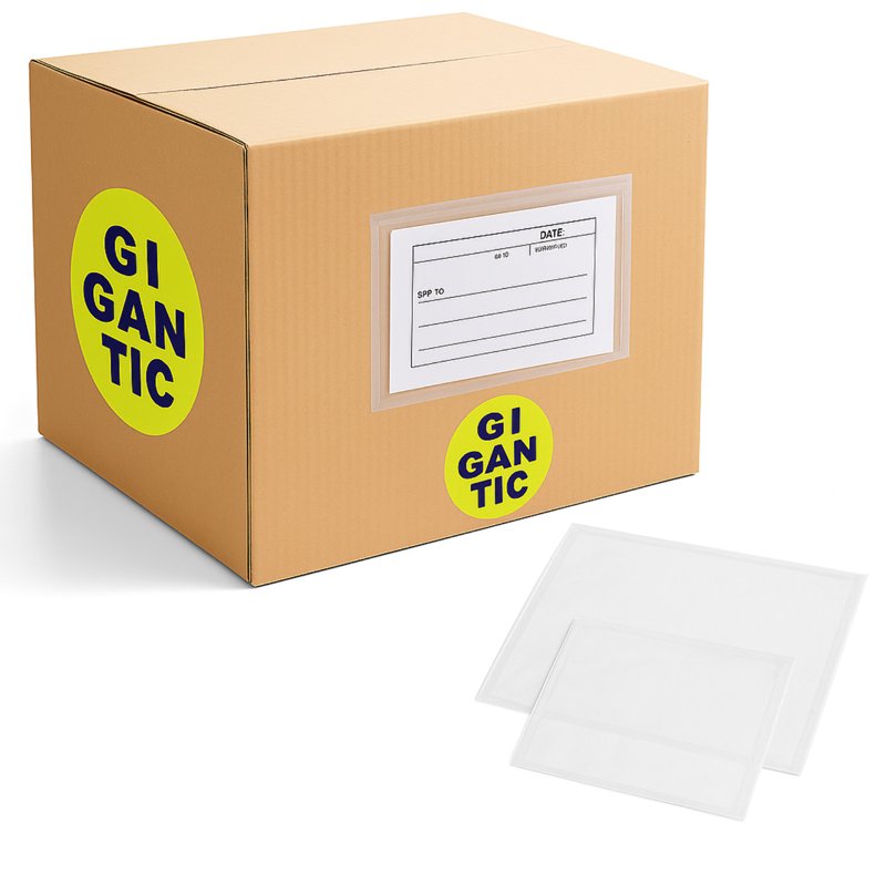 Self-Adhesive Poly Envelopes for Shipping & Packing, Clear, 6.5x10 Inches