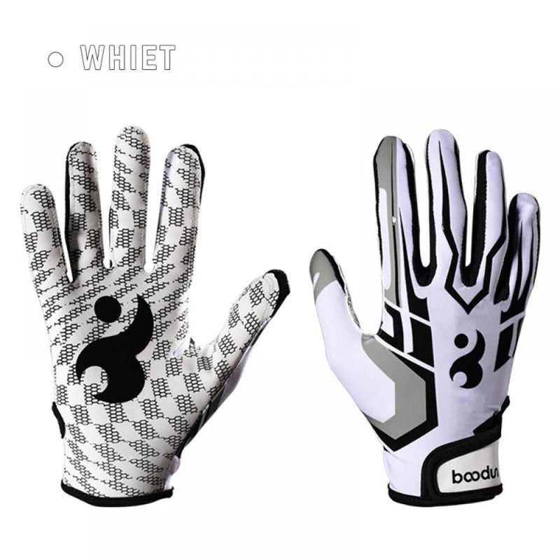 Youth Football Gloves Silicone Grip Receiver Gloves for Kids with Super Stick Ability