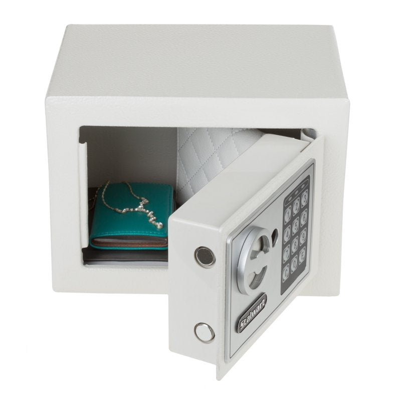 Digital Security Safe with Electronic Keypad and Wall Mount - 9x6.75 Inches, Grey
