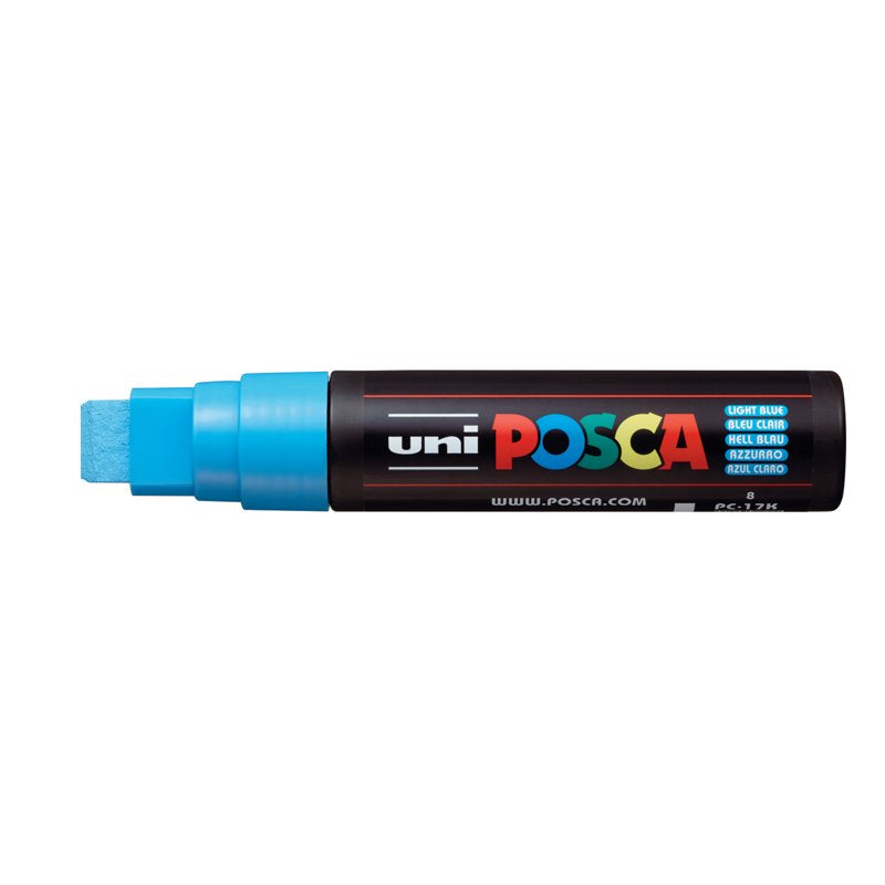 POSCA PC-17K Extra Broad Rectangular Chisel Marker - Light Blue