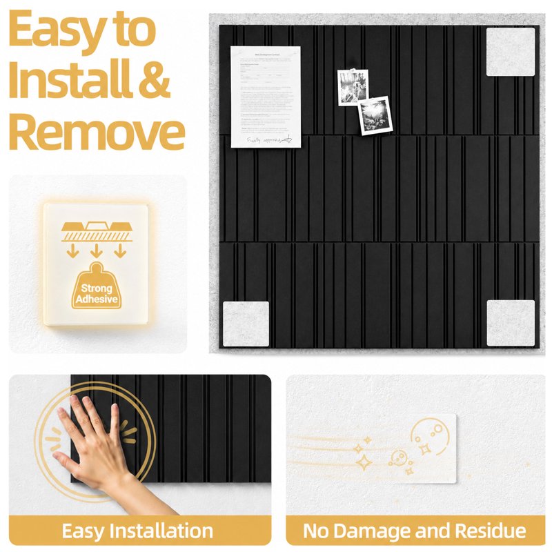 Wall Cork Boards 12 Pack - Large 48x36 Inch Bulletin & Message Boards for Office & Home