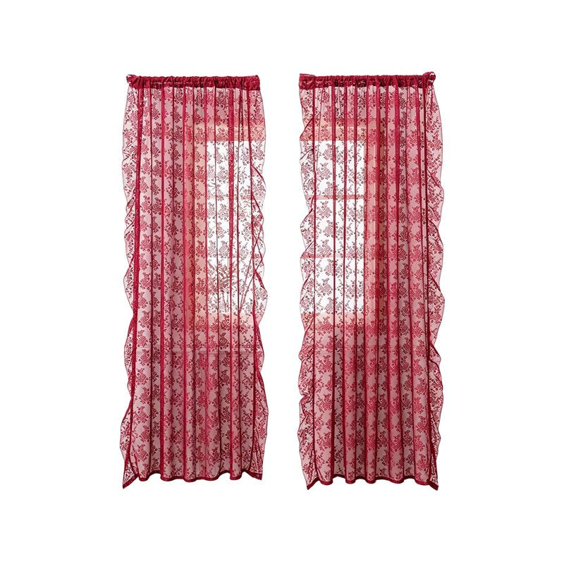 Semi-Sheer Light-Filtering Curtains for Living Room & Bedroom, 78 Inch Length