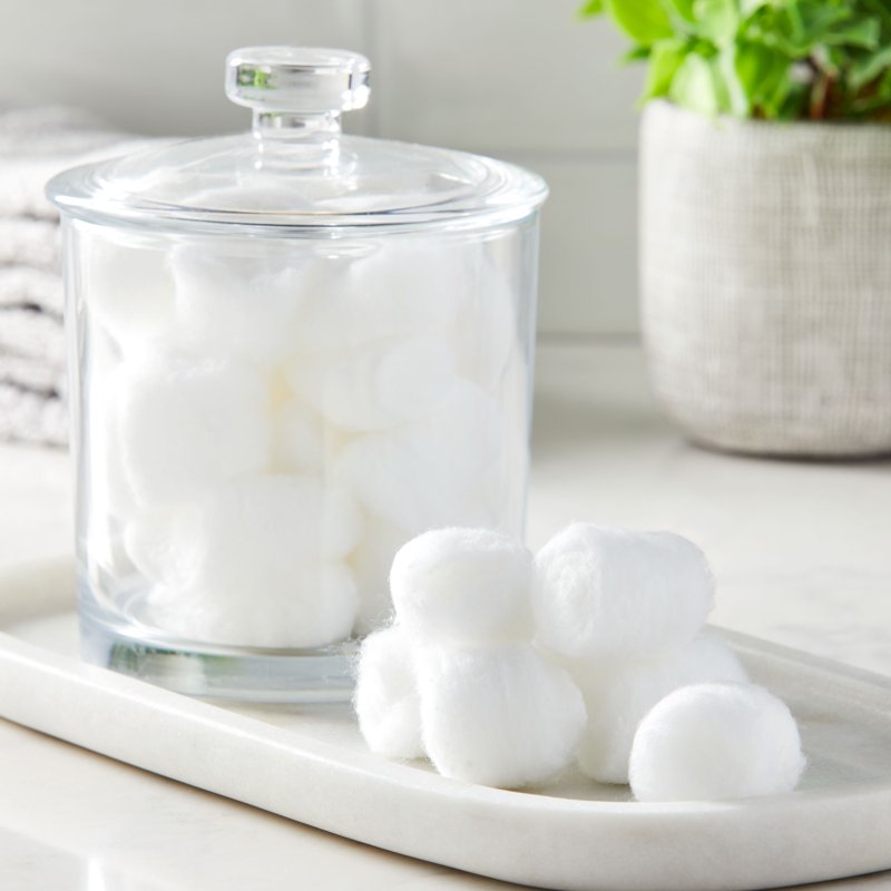 Jumbo Cotton Balls Pack - Soft, Absorbent, 200 Count for Skin Care & DIY