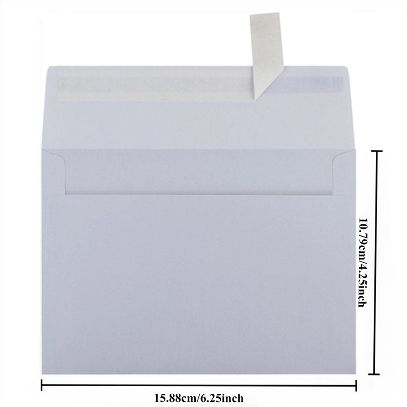 Self-Seal Invitation Envelopes for Weddings & Events, 4.25x6.25 Inch