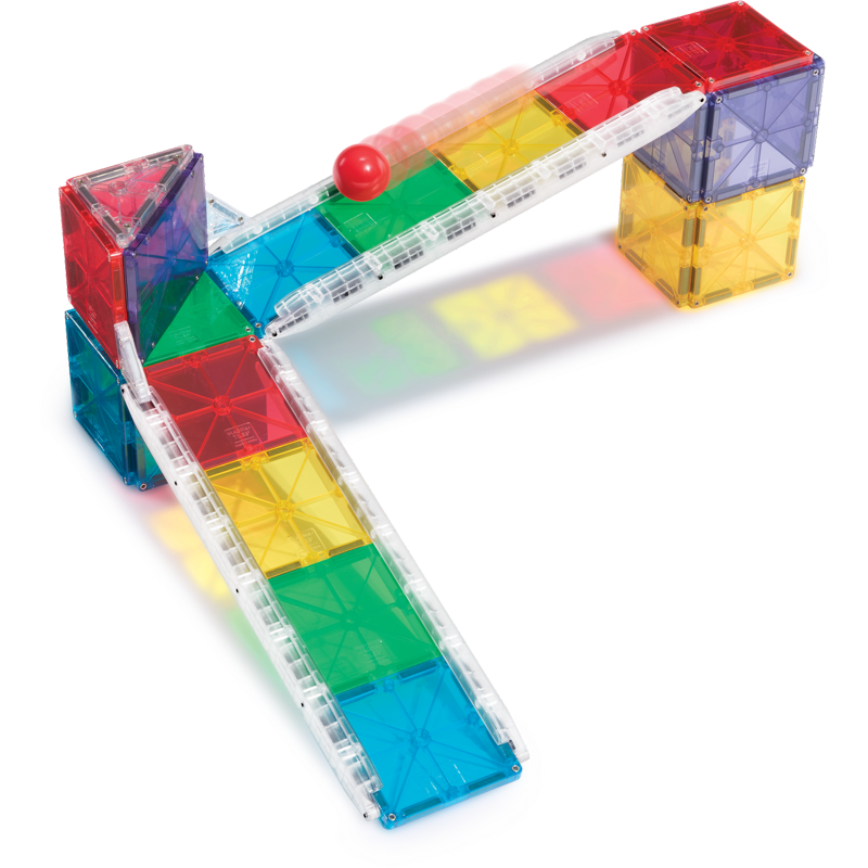 Magna-Tiles Rail Racers 33-Piece Magnetic Construction Set for Kids