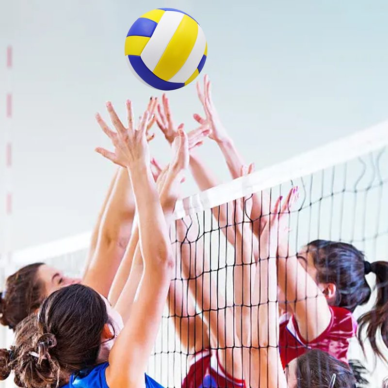 Size 5 Volleyball for Indoor & Outdoor Play - High-Quality PVC & Rubber