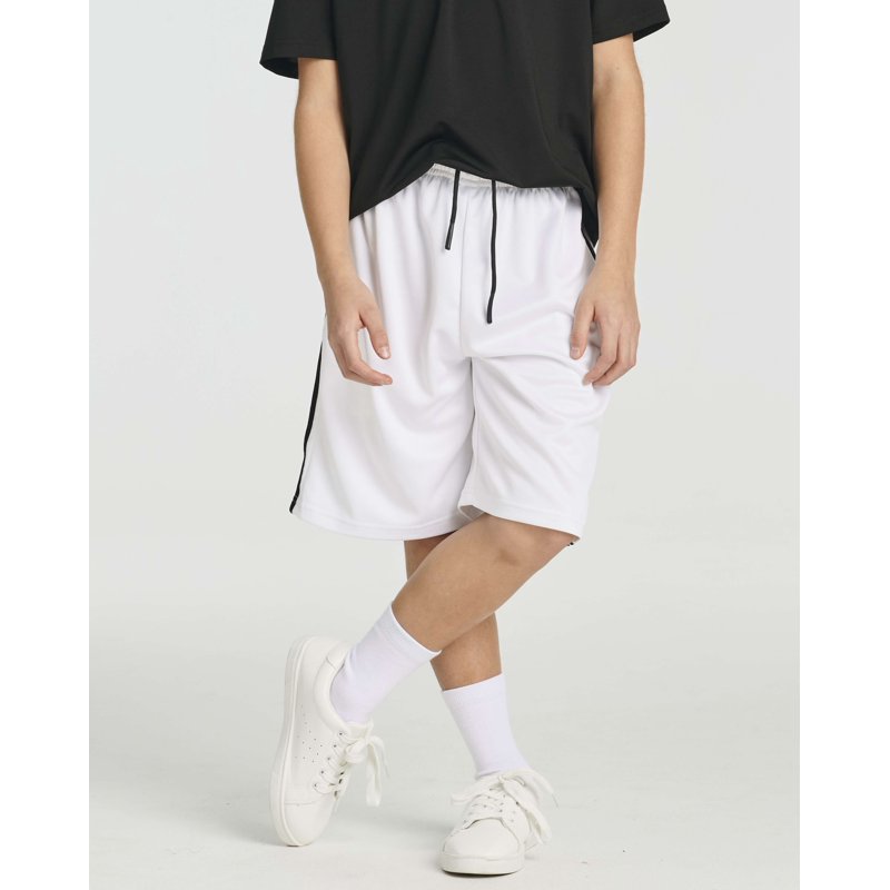 Youth Boys' Athletic Basketball Shorts with Pockets - Activewear for Ages 4-18
