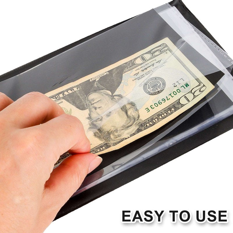 Currency Collecting Album with 60 Pockets, Leather Money Storage Book for Banknotes & Stamps