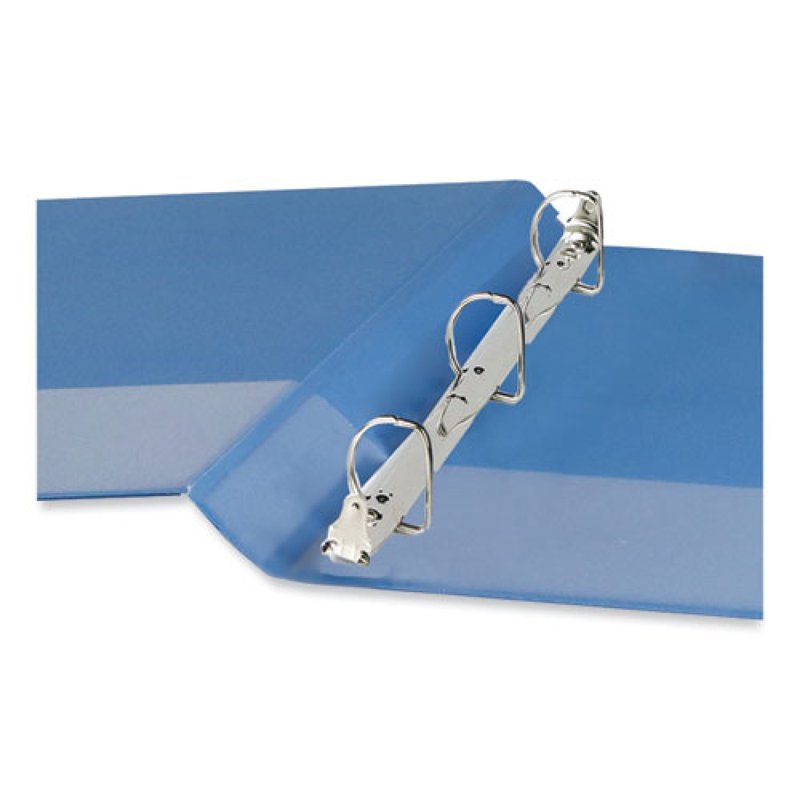 Heavy Duty 1.5-Inch 3-Ring View Binder - Light Blue, 350 Sheet Capacity