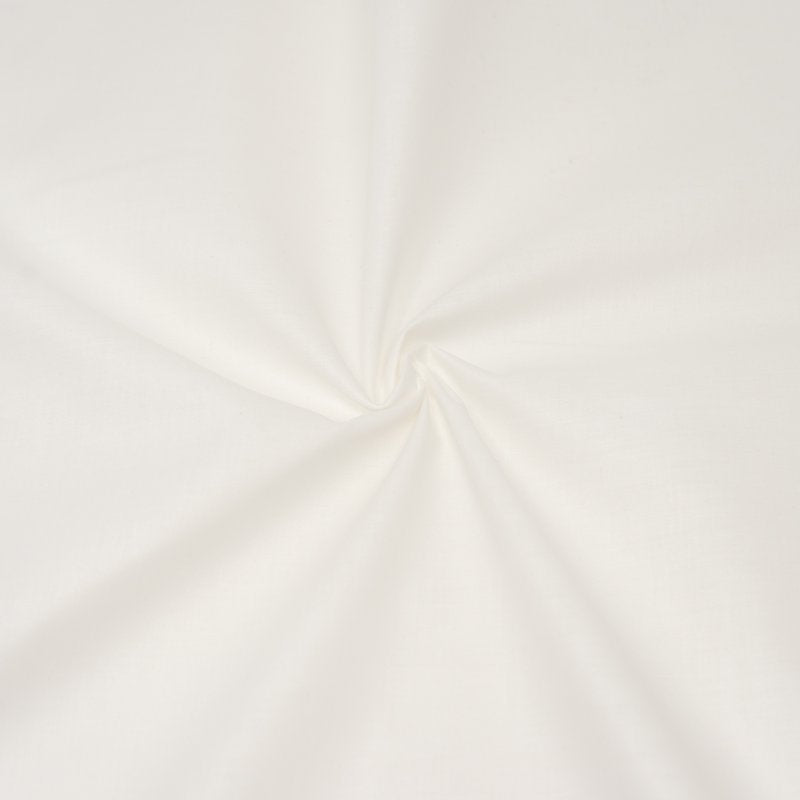 White 54-Inch Polyester Cotton Drapery Lining Fabric 5 Yards
