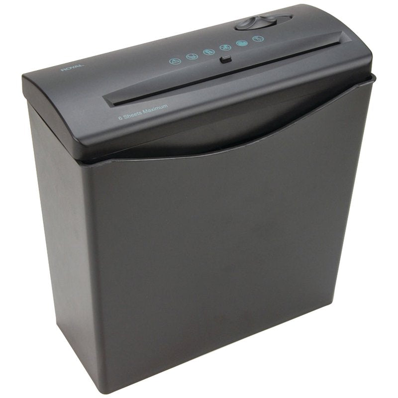 6-Sheet Strip Cut Paper Shredder with Wastebasket, Auto Start/Stop