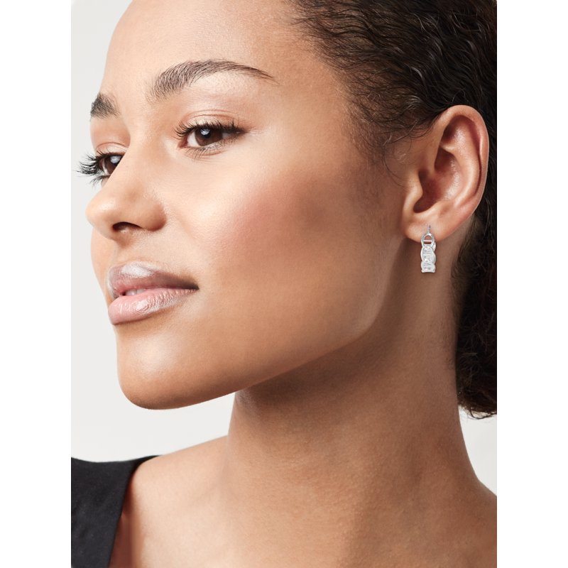 Sterling Silver Mariner Chain Hoop Earrings for Women - Modern Jewelry