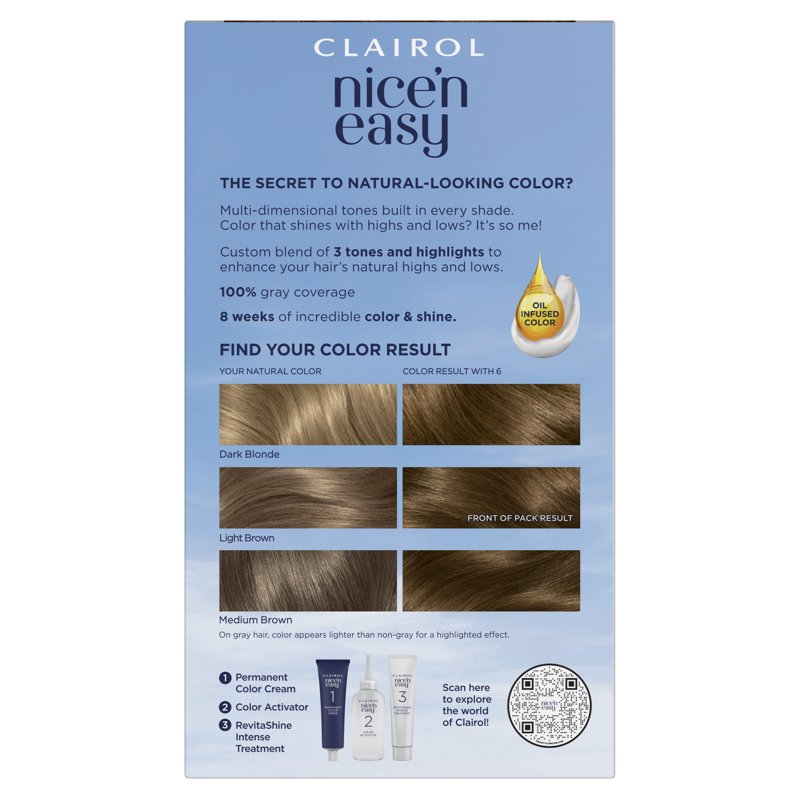 Permanent Hair Color Cream for Natural-Looking Shades - 1 Application