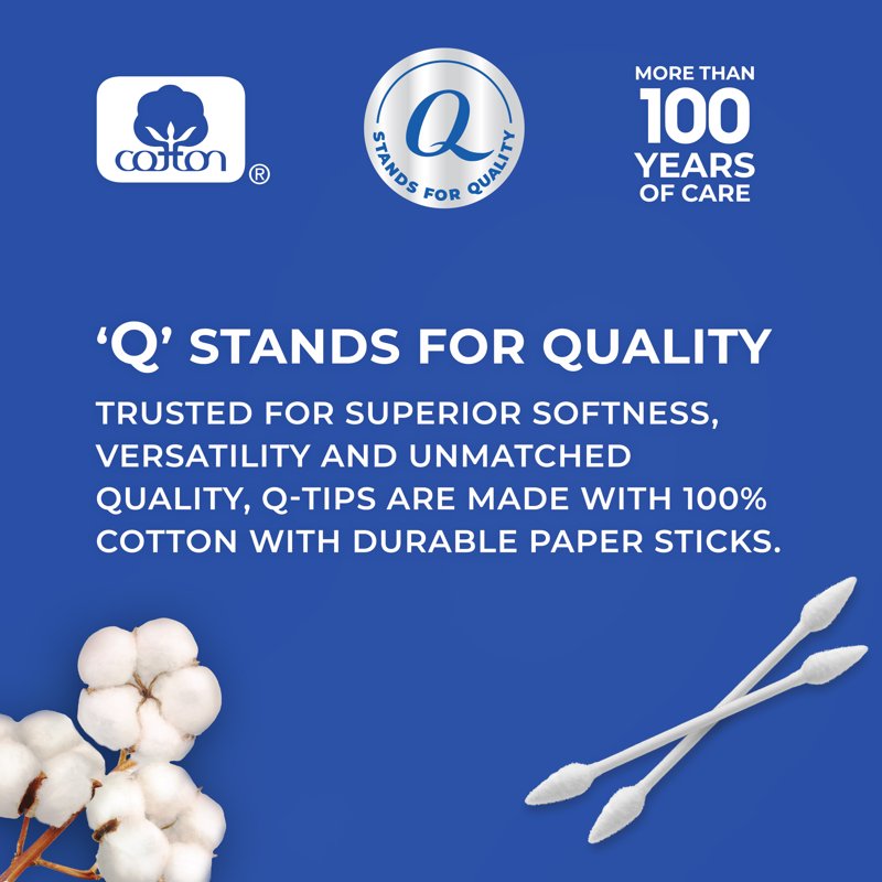 Cotton Swabs with Precision Tips - Travel Size for Beauty & Makeup Touch-Ups