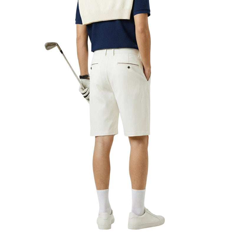 Men's 9-Inch Golf Shorts with Hidden Expandable Waist - Lightweight Bermuda