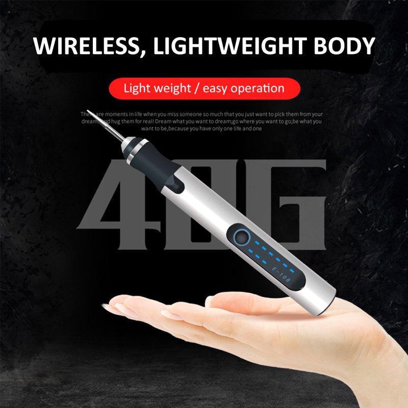 Cordless Engraving Pen for Jewelry Wood Metal Glass - Rechargeable Micro Carving Tool