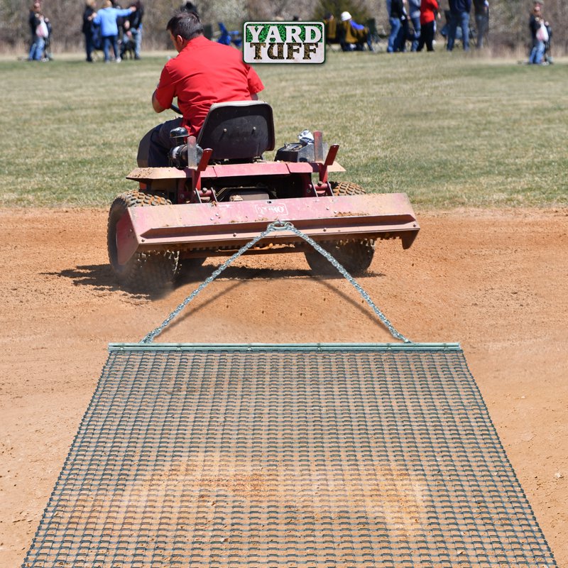 6 ft x 8 ft Zinc Plated Field Leveling Drag Mat for ATV UTV Yard & Infield Smoothing