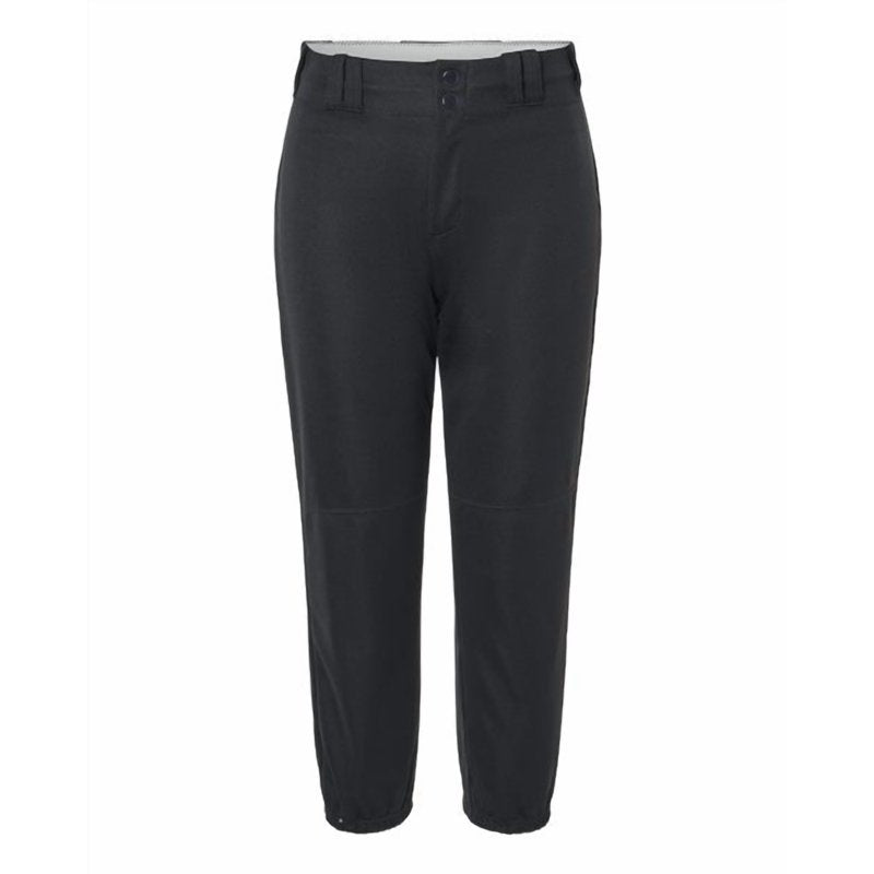Women's Belted Softball Pants - Low Rise, Mid-Calf, Durable Polyester