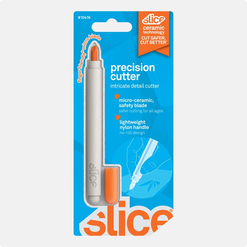 Ceramic Craft Knife with Finger Loop Grip, Safety Blade for Precise Cutting
