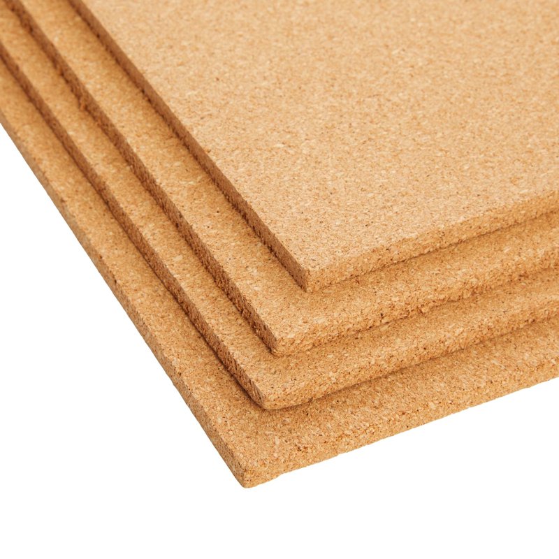 12x12 Cork Board Tiles Set of 4 - Bulletin Boards, Crafts & Wall Organizer