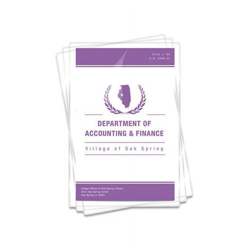 3 Mil Clear Laminating Pouches 9 x 14.5 Inches - Pack of 50
