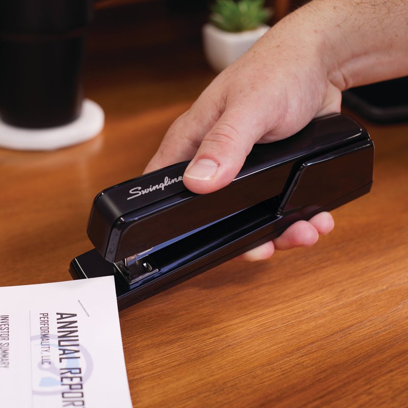Desktop Stapler 30 Sheet Capacity Full Size Office Stapler Black - Pack Options