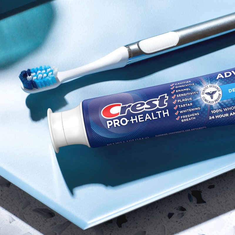 Deep Clean Mint Toothpaste 5.1 oz - Pack of 2 for Gum & Tooth Care