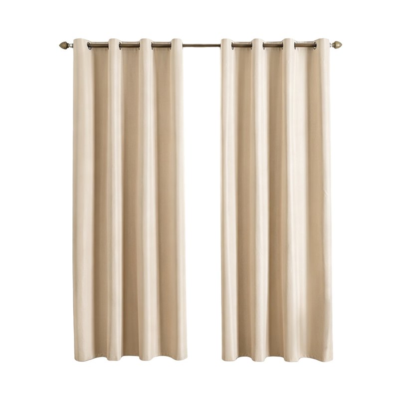 Insulated Blackout Curtains - Light Blocking Window Drape for Bedroom & Living Room, 59x63in